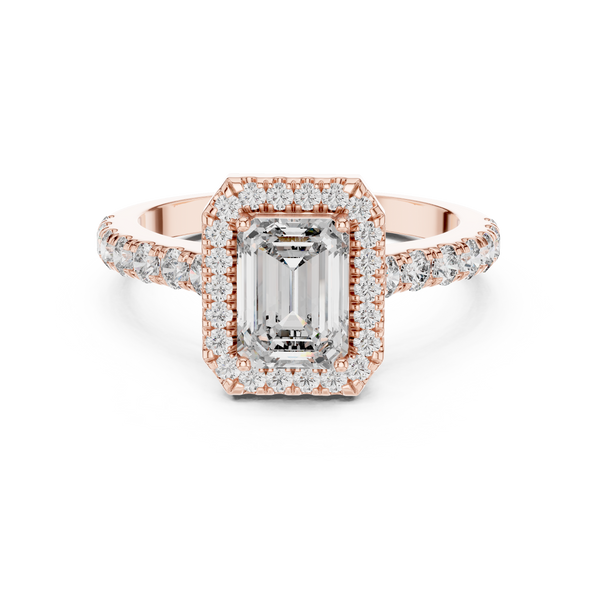 Romantic Delicate Gold Lab Grown Diamond Ring