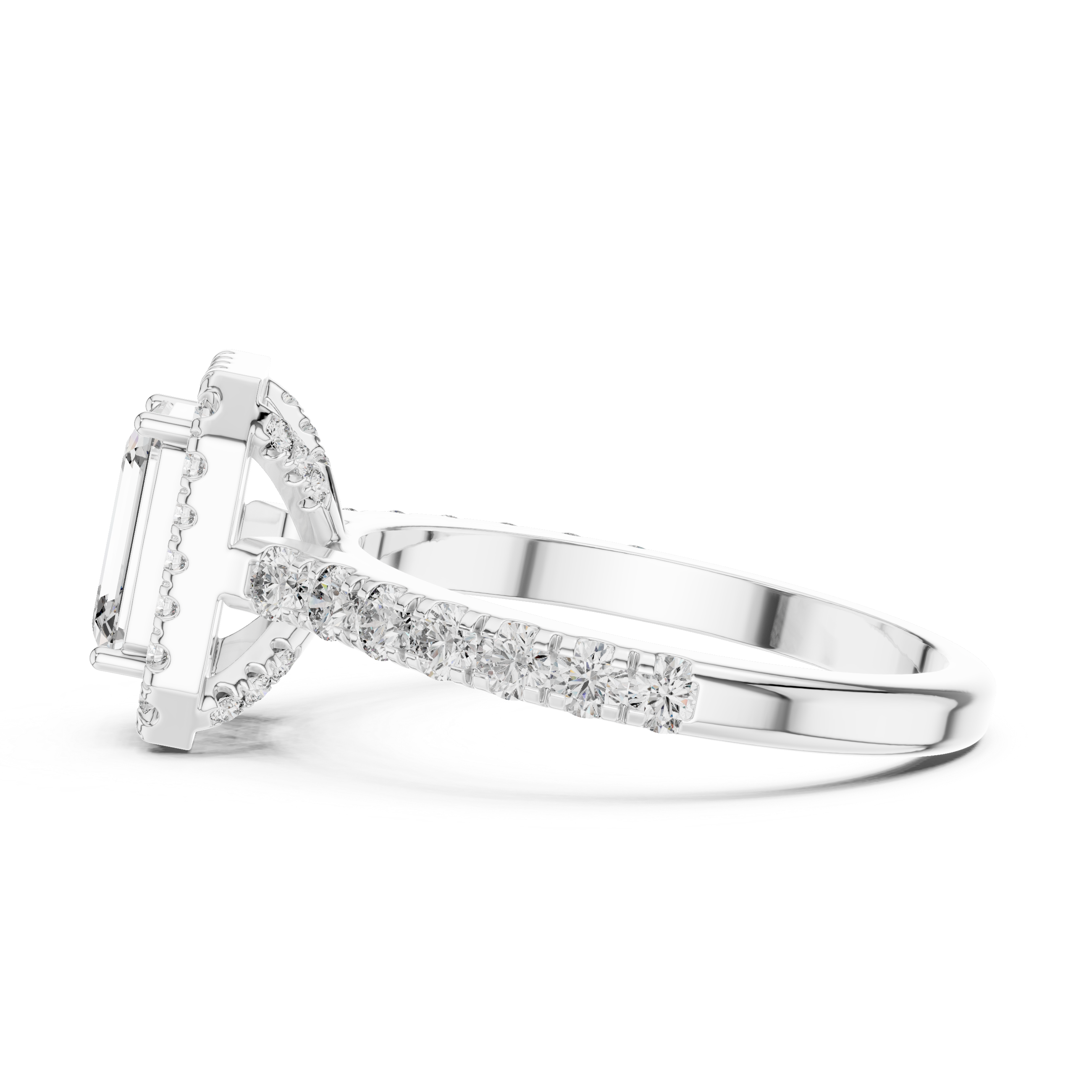 Romantic Delicate Gold Lab Grown Diamond Ring