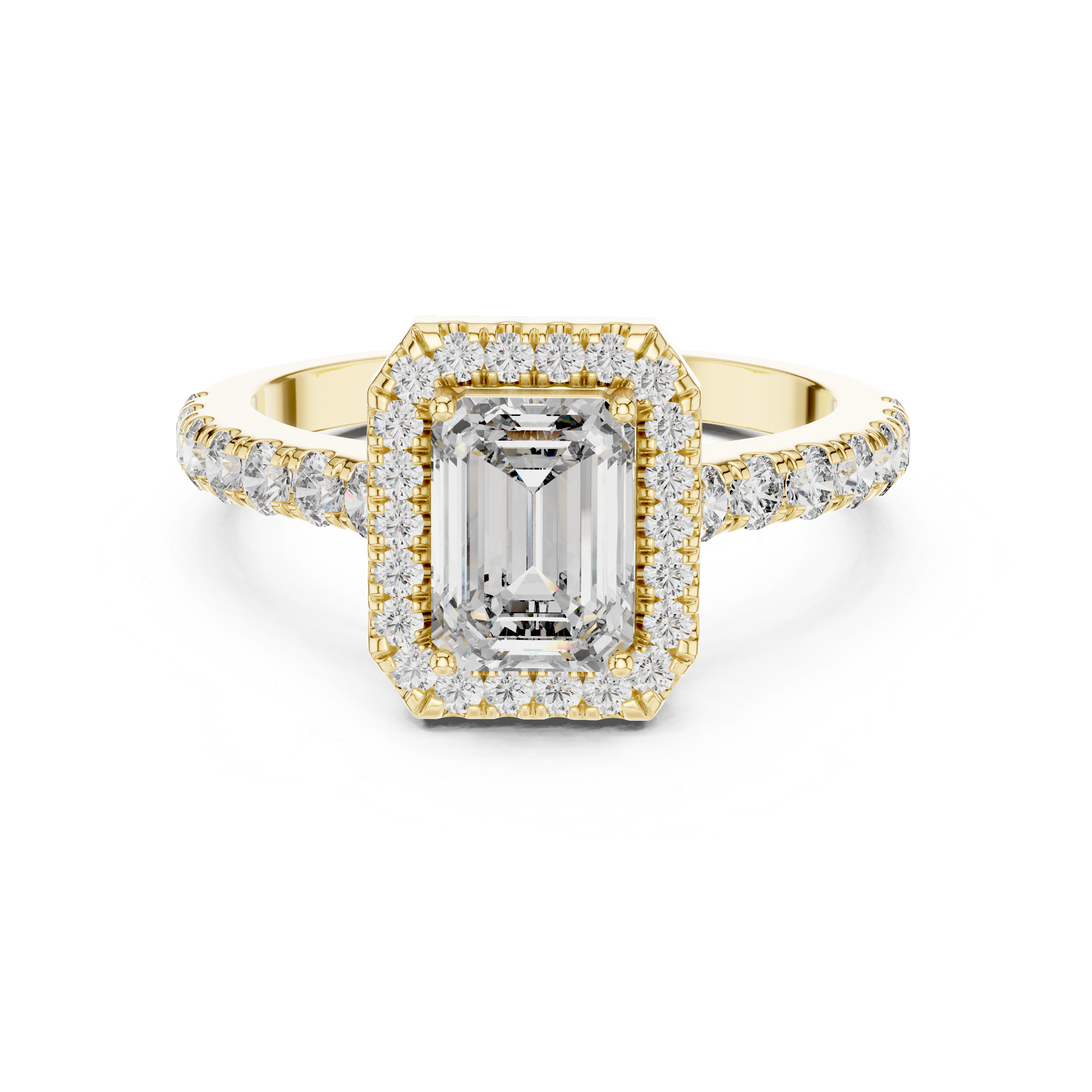 Romantic Delicate Gold Lab Grown Diamond Ring