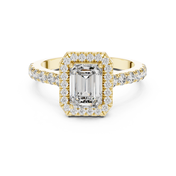 Romantic Delicate Gold Lab Grown Diamond Ring
