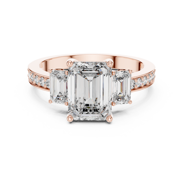 Sparkling Artisan Three Design Lab Grown Diamond Ring