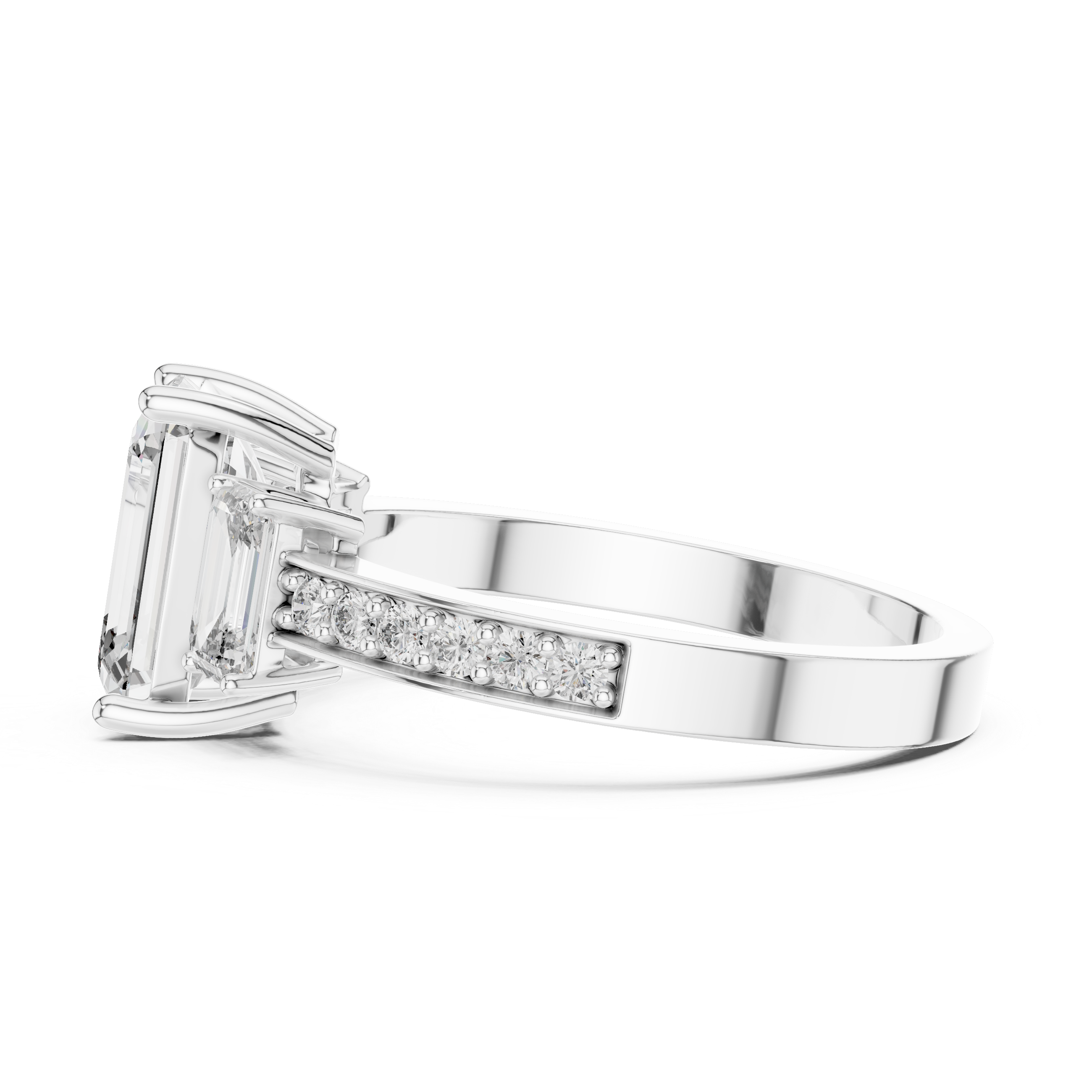 Sparkling Artisan Three Design Lab Grown Diamond Ring