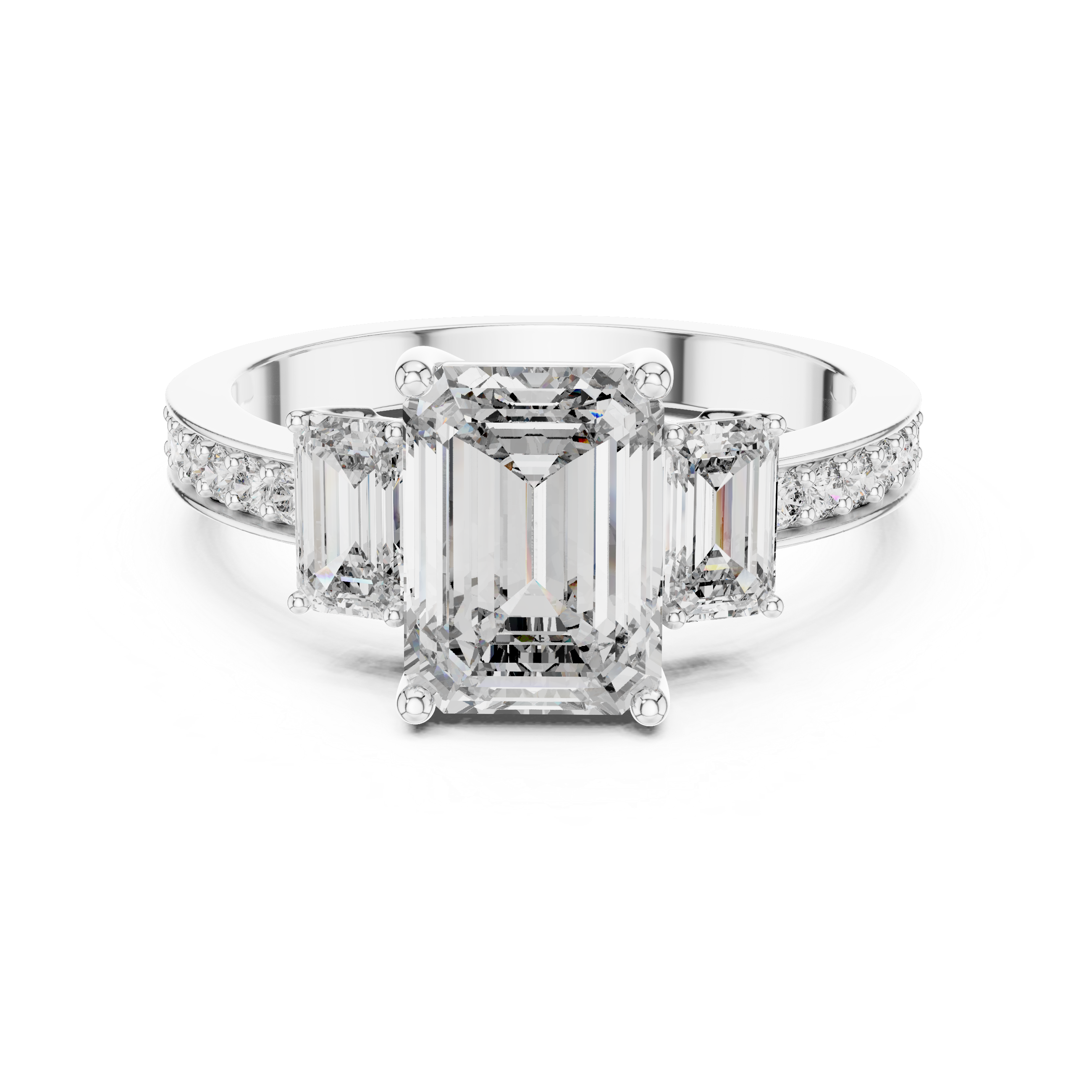 Sparkling Artisan Three Design Lab Grown Diamond Ring