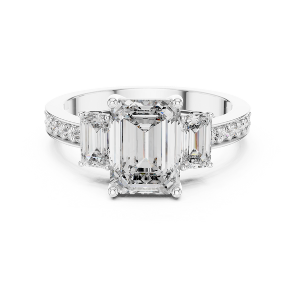 Sparkling Artisan Three Design Lab Grown Diamond Ring