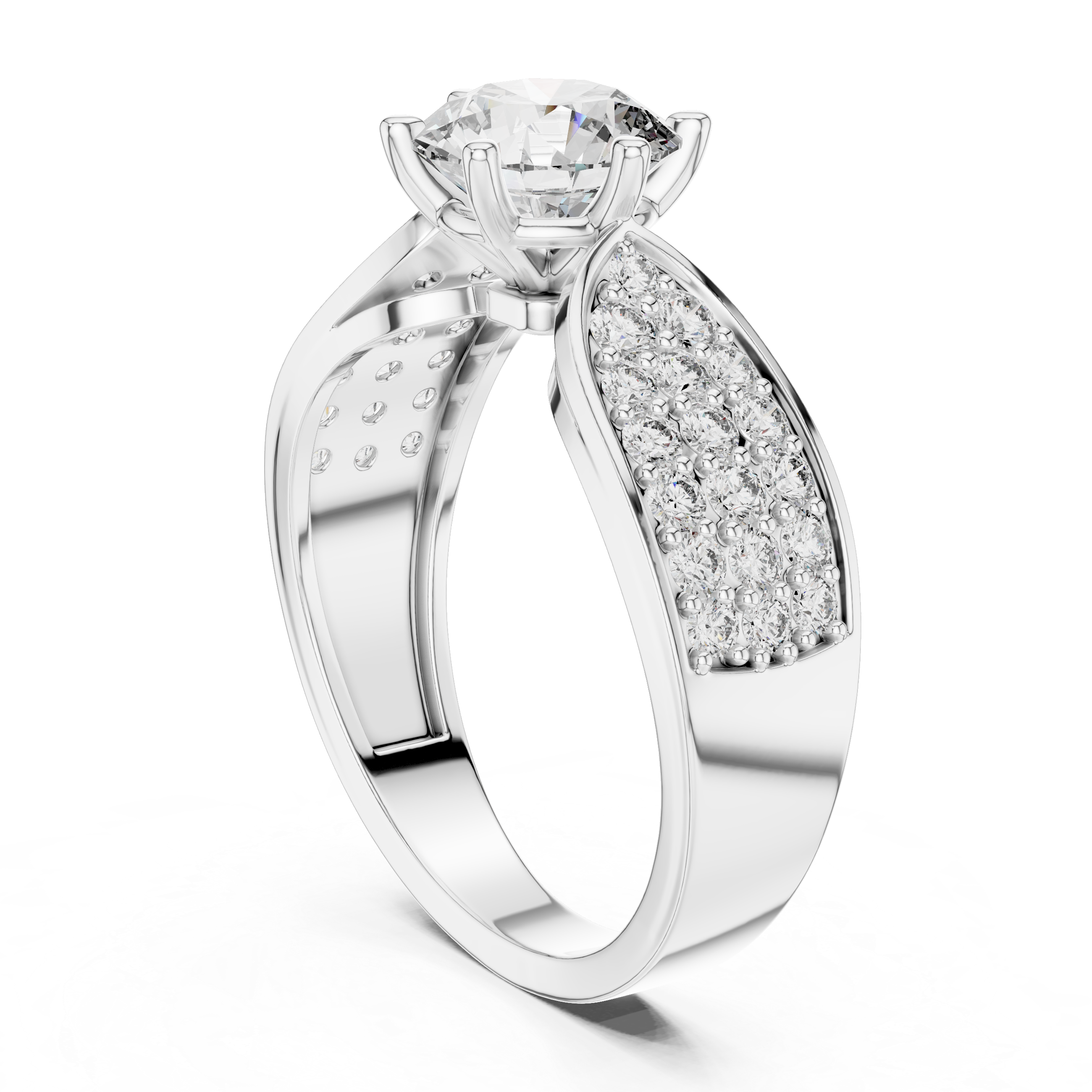 Intricate Filigree Ornate Style Lab Grown Diamond Ring
