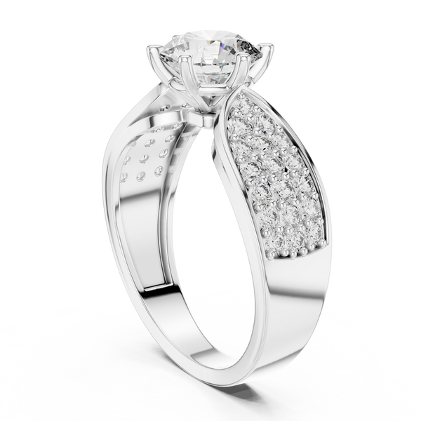 Intricate Filigree Ornate Style Lab Grown Diamond Ring