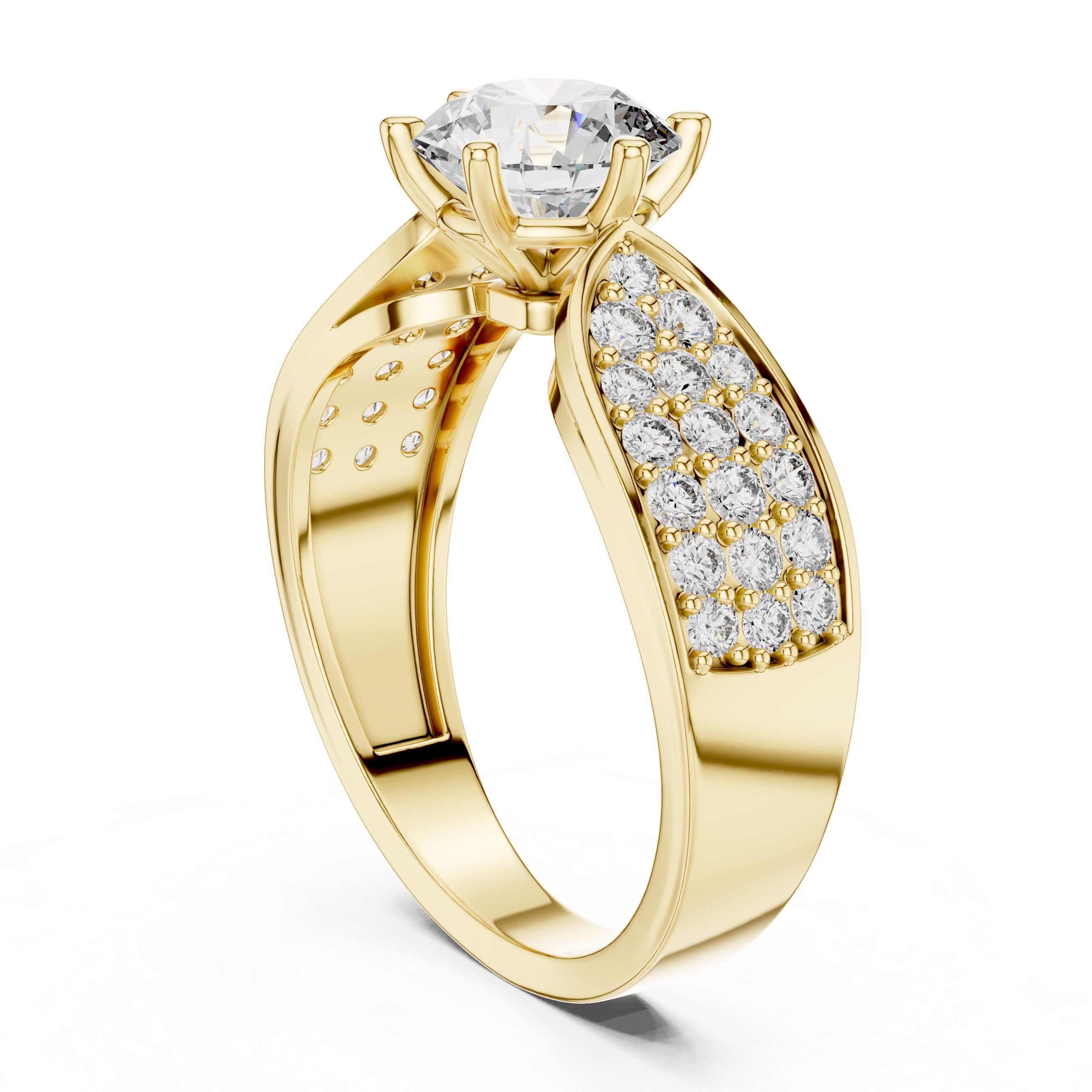 Intricate Filigree Ornate Style Lab Grown Diamond Ring