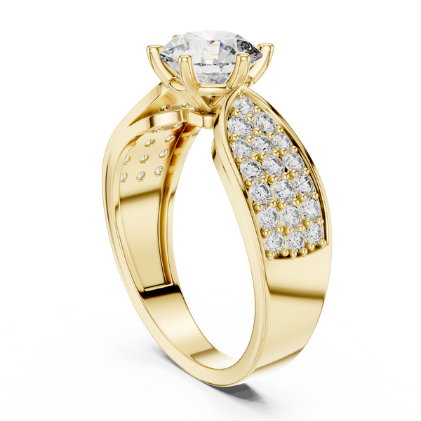 Intricate Filigree Ornate Style Lab Grown Diamond Ring
