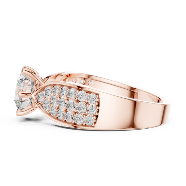 Intricate Filigree Ornate Style Lab Grown Diamond Ring