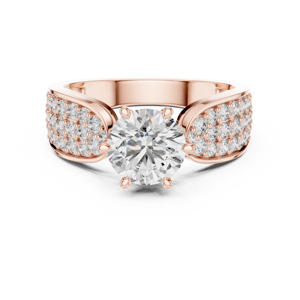 Intricate Filigree Ornate Style Lab Grown Diamond Ring