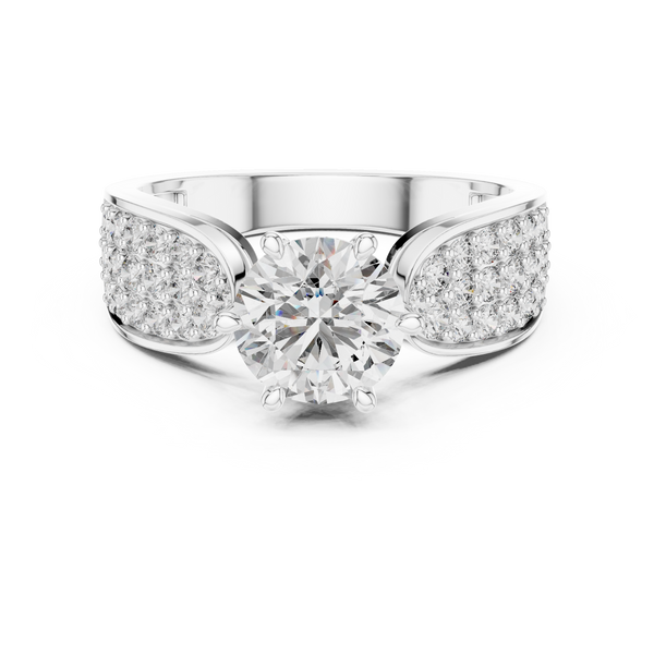 Intricate Filigree Ornate Style Lab Grown Diamond Ring