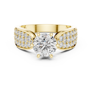 Intricate Filigree Ornate Style Lab Grown Diamond Ring