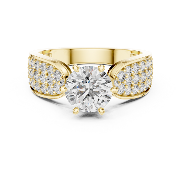 Intricate Filigree Ornate Style Lab Grown Diamond Ring