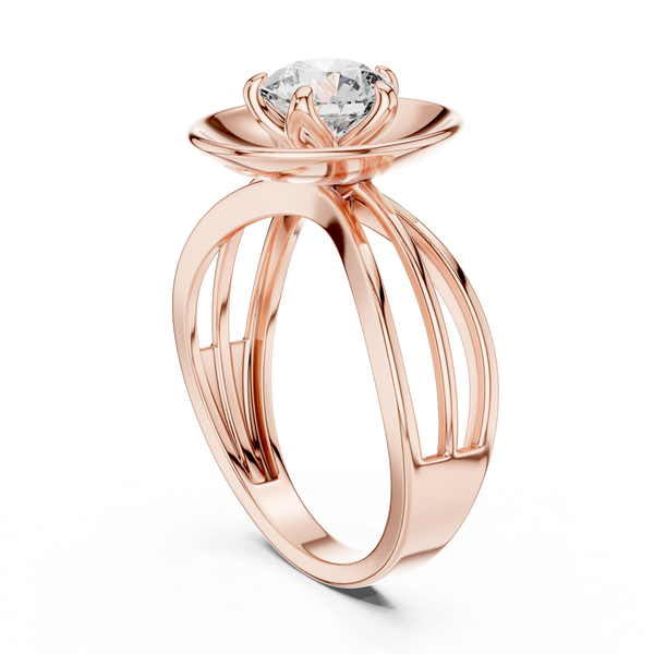 Sleek Contemporary Channel Set Lab Grown Diamond Ring