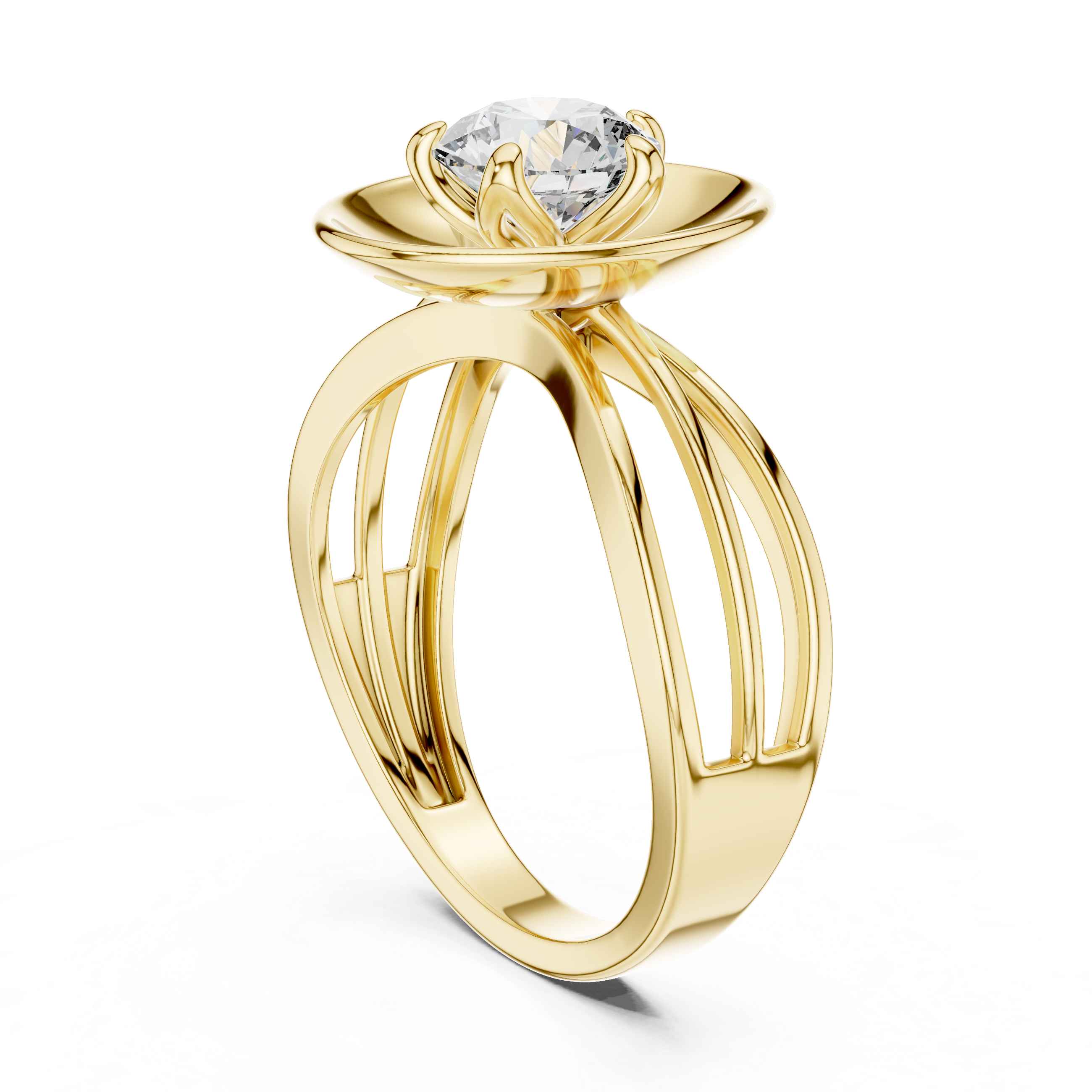 Sleek Contemporary Channel Set Lab Grown Diamond Ring