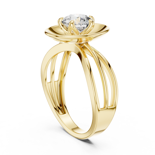 Sleek Contemporary Channel Set Lab Grown Diamond Ring