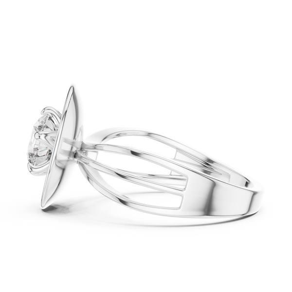 Sleek Contemporary Channel Set Lab Grown Diamond Ring