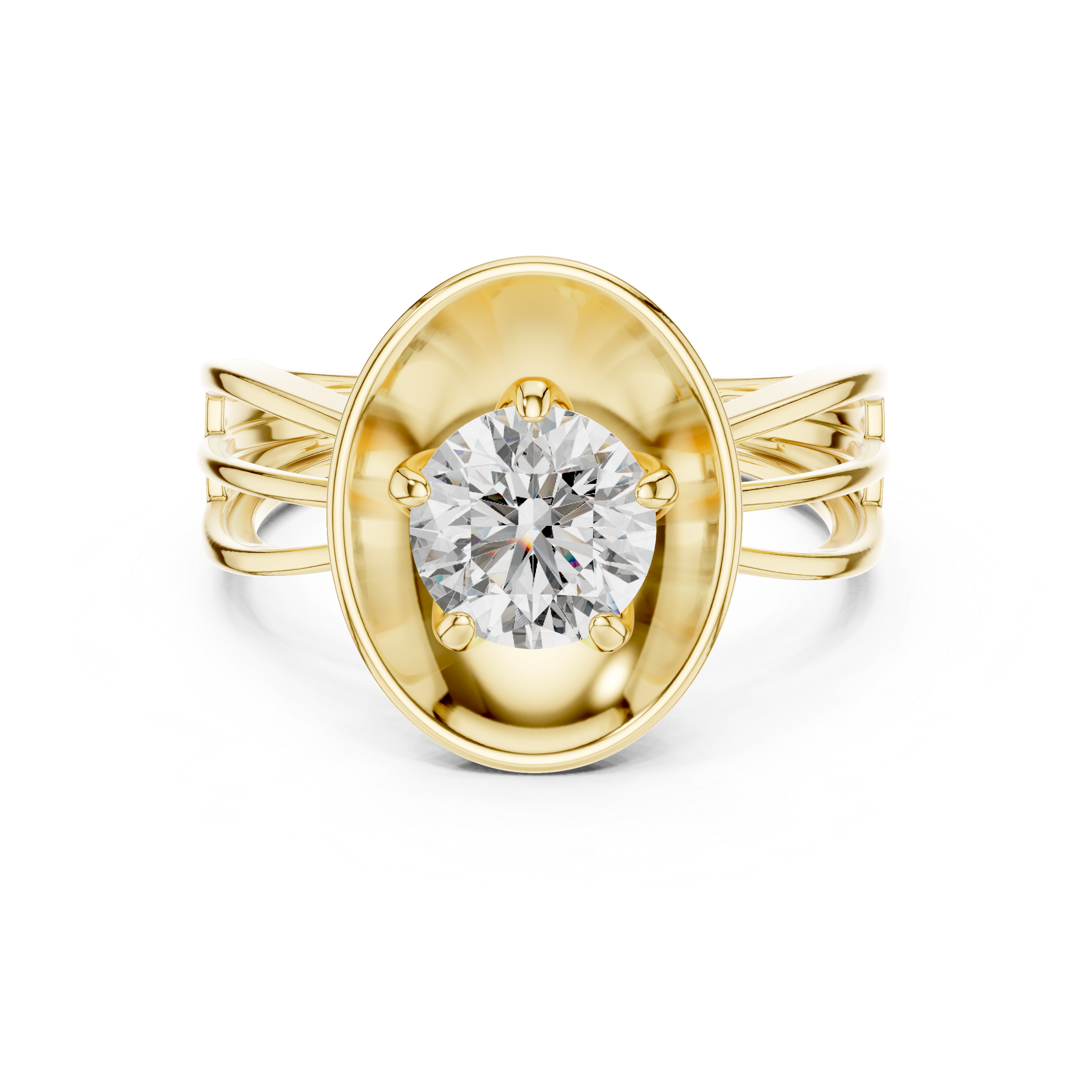 Sleek Contemporary Channel Set Lab Grown Diamond Ring
