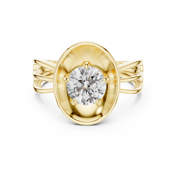 Sleek Contemporary Channel Set Lab Grown Diamond Ring
