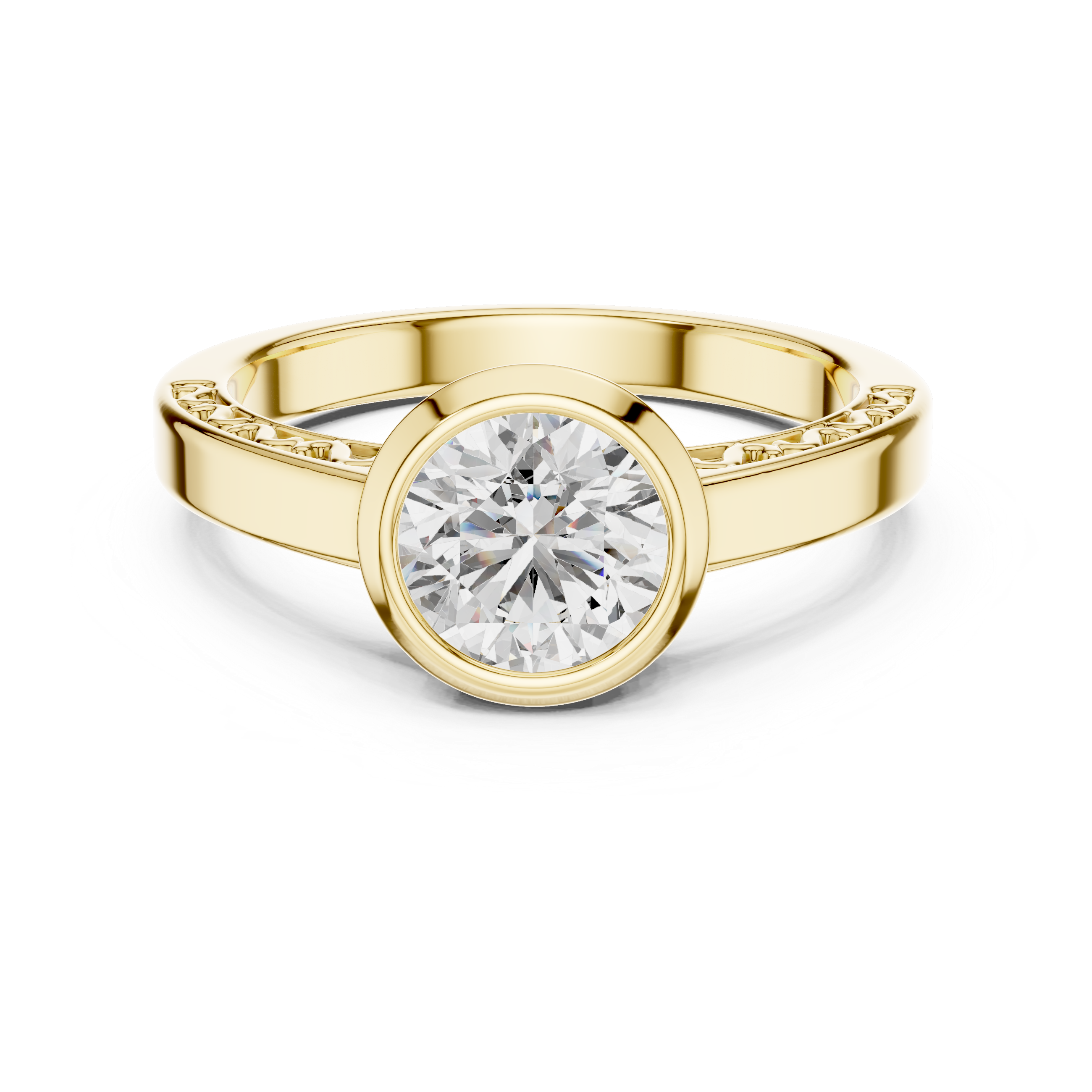 Delicate Dainty Tapered Band Lab Grown Diamond Ring
