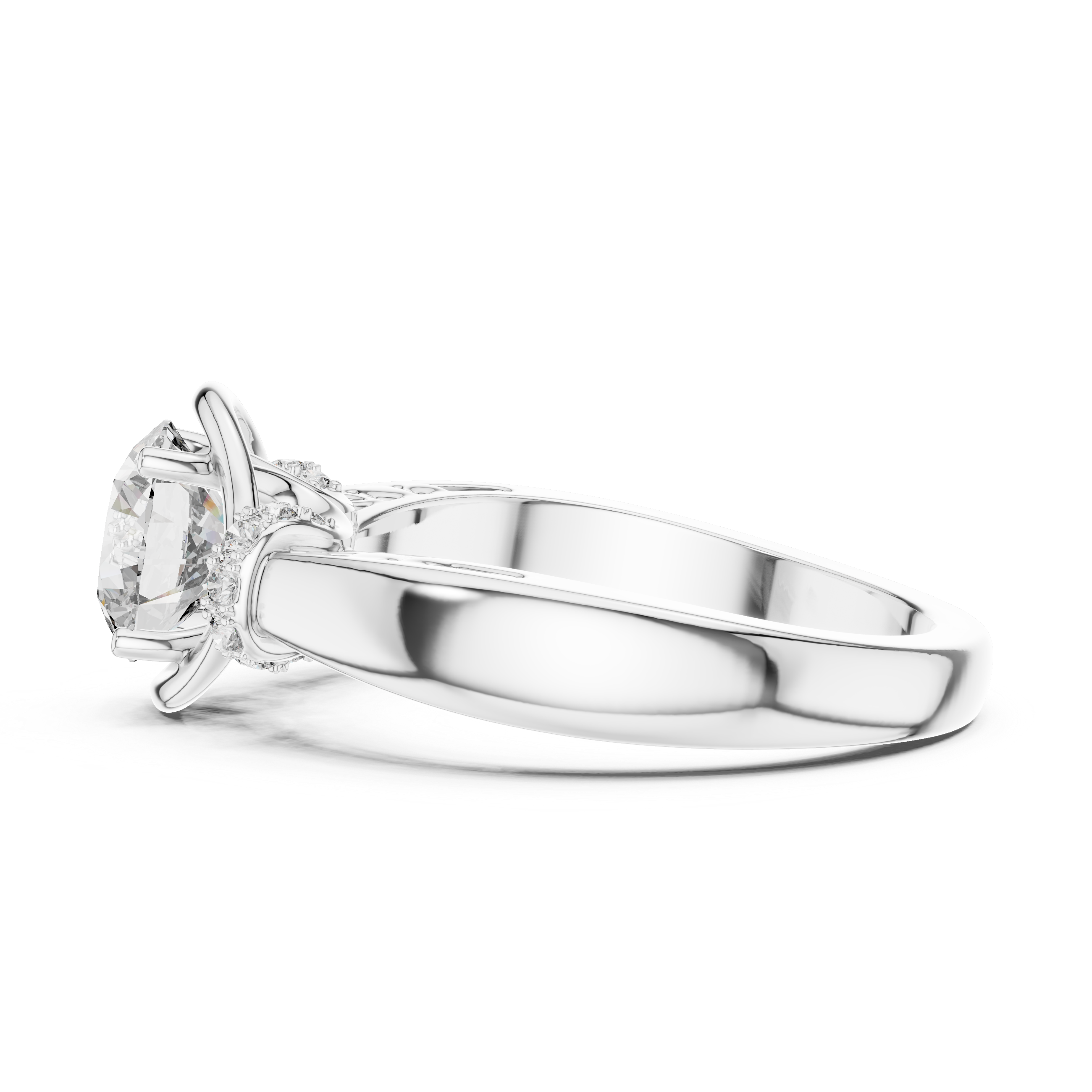 Artistic Infinity Loop Design Lab Grown Diamond Ring