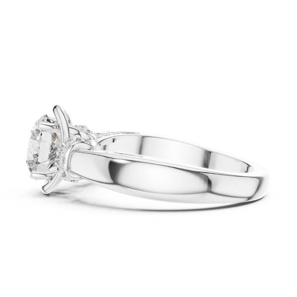 Artistic Infinity Loop Design Lab Grown Diamond Ring