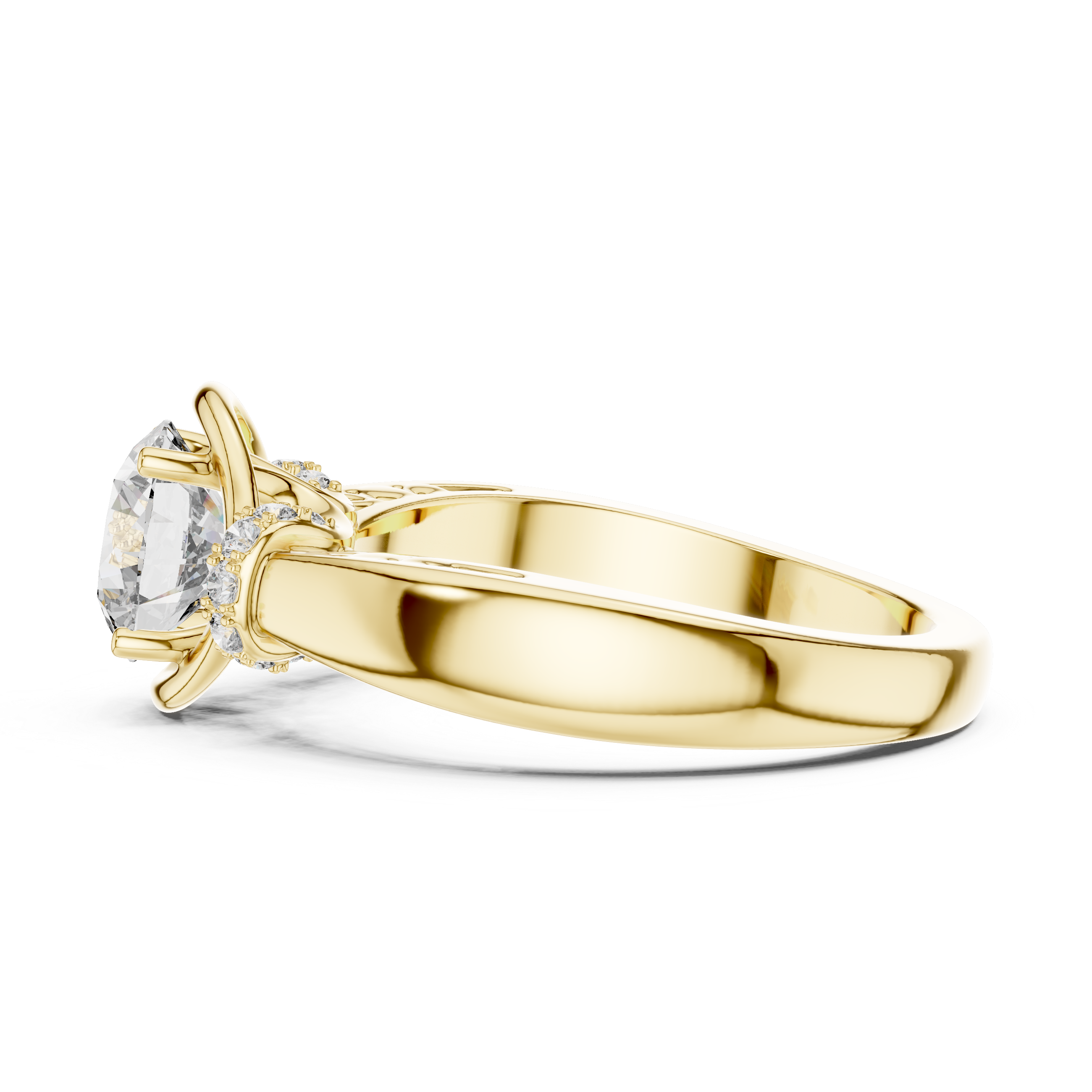 Artistic Infinity Loop Design Lab Grown Diamond Ring