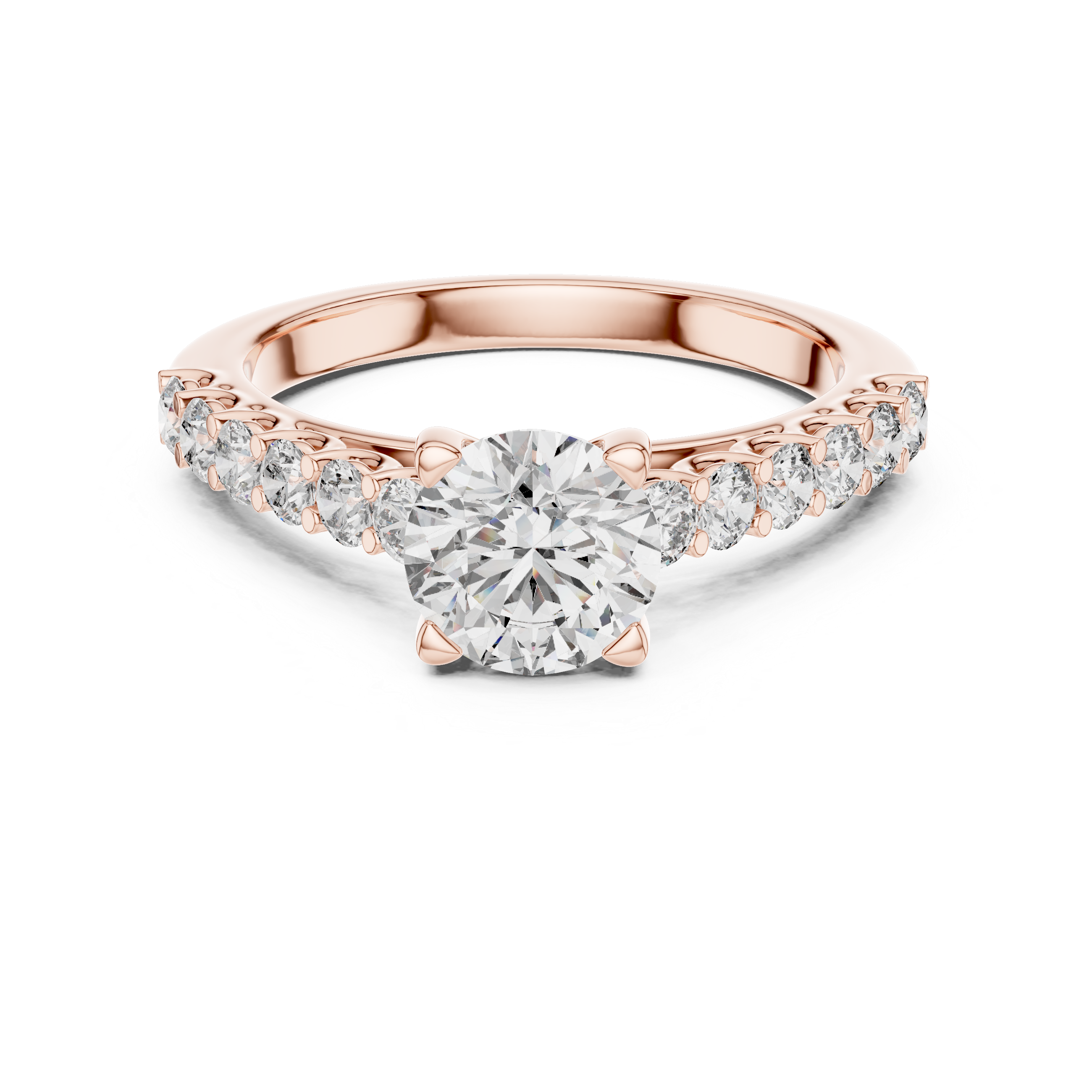 Majestic Cathedral Arch Style Lab Grown Diamond Ring