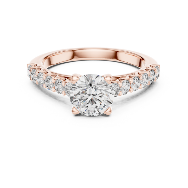 Majestic Cathedral Arch Style Lab Grown Diamond Ring