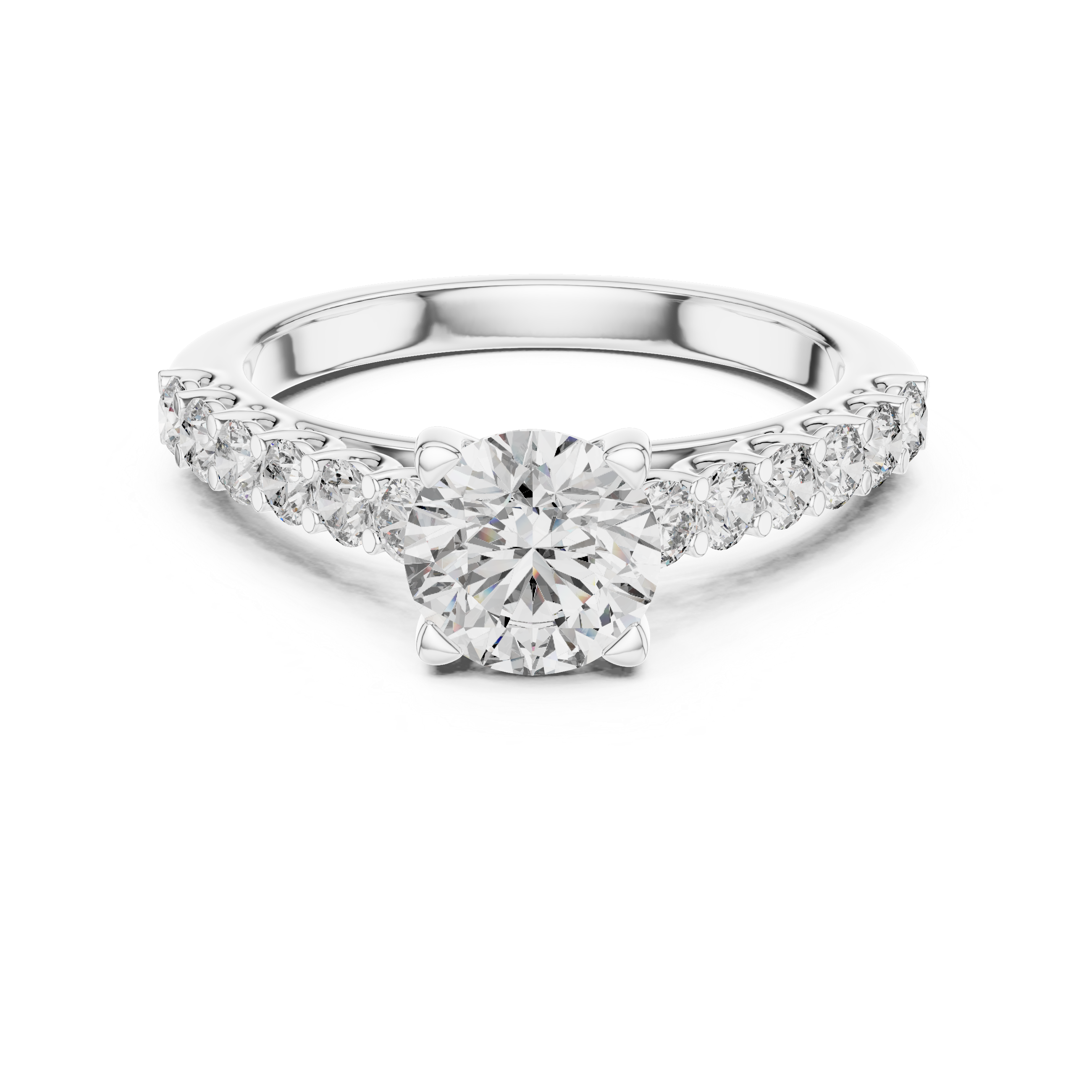 Majestic Cathedral Arch Style Lab Grown Diamond Ring