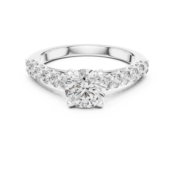 Majestic Cathedral Arch Style Lab Grown Diamond Ring