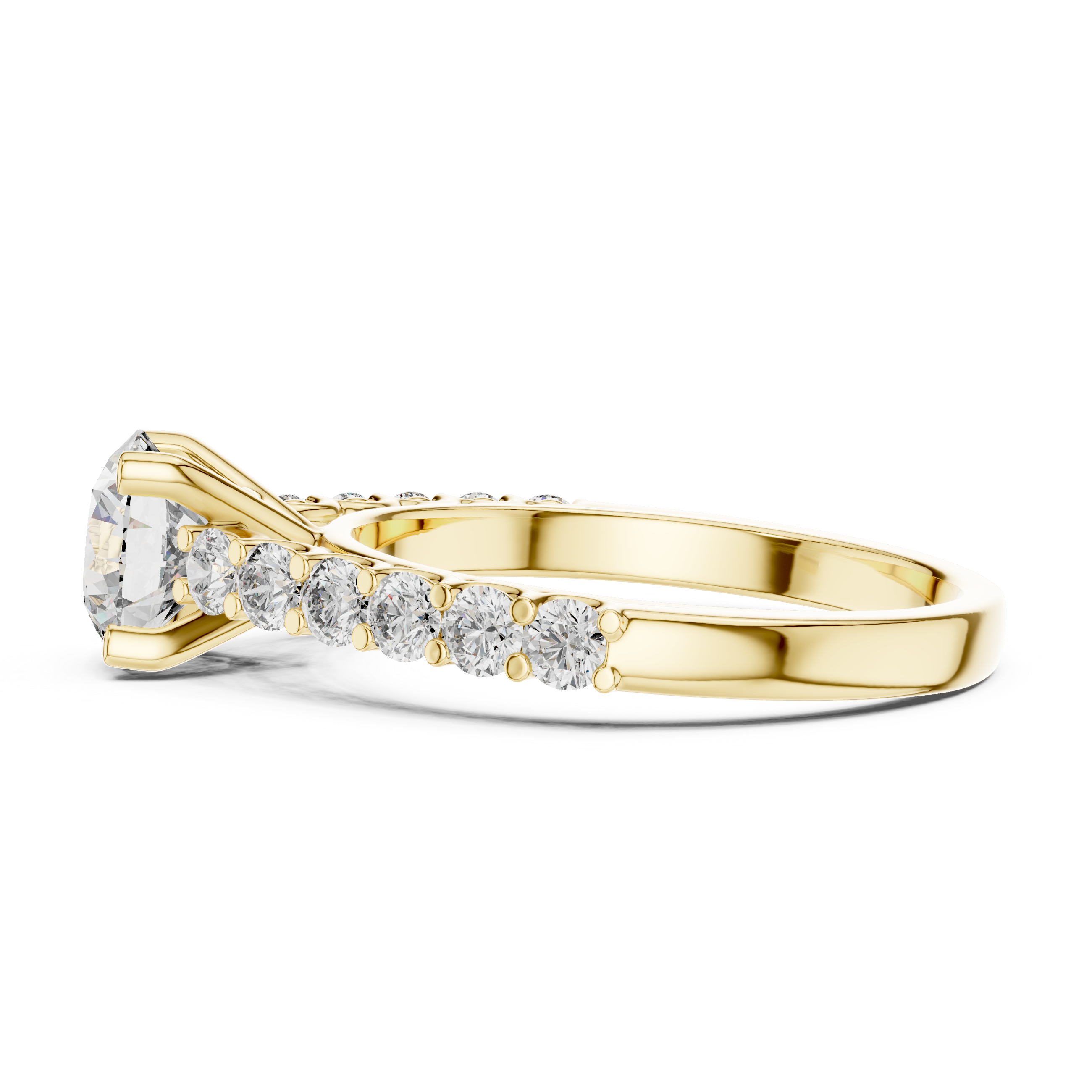 Majestic Cathedral Arch Style Lab Grown Diamond Ring