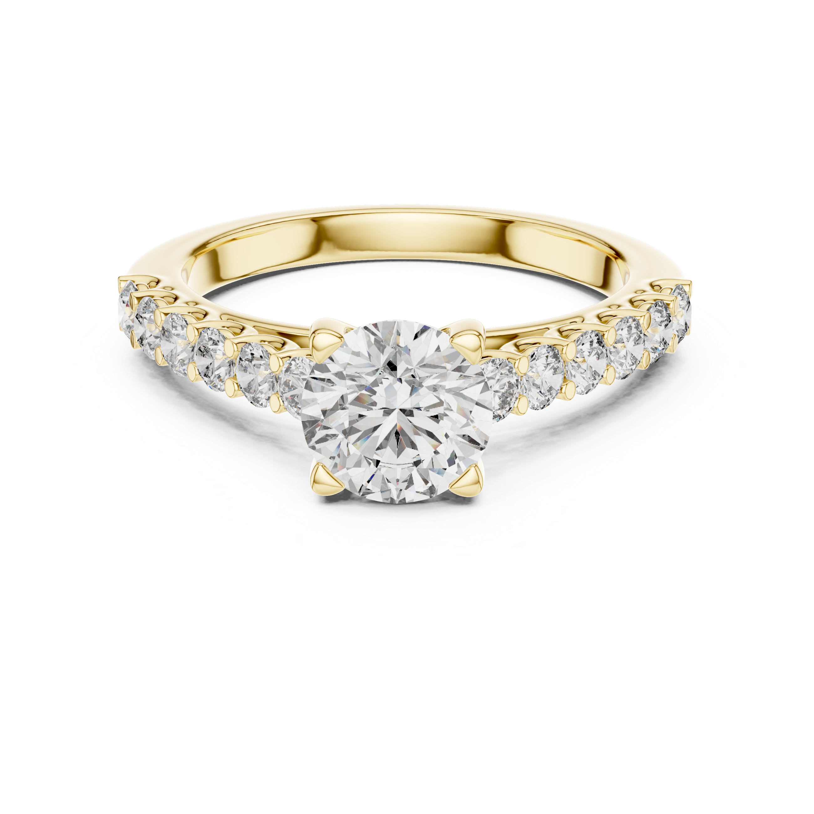 Majestic Cathedral Arch Style Lab Grown Diamond Ring