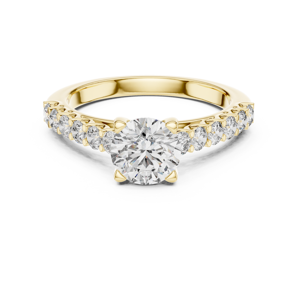 Majestic Cathedral Arch Style Lab Grown Diamond Ring