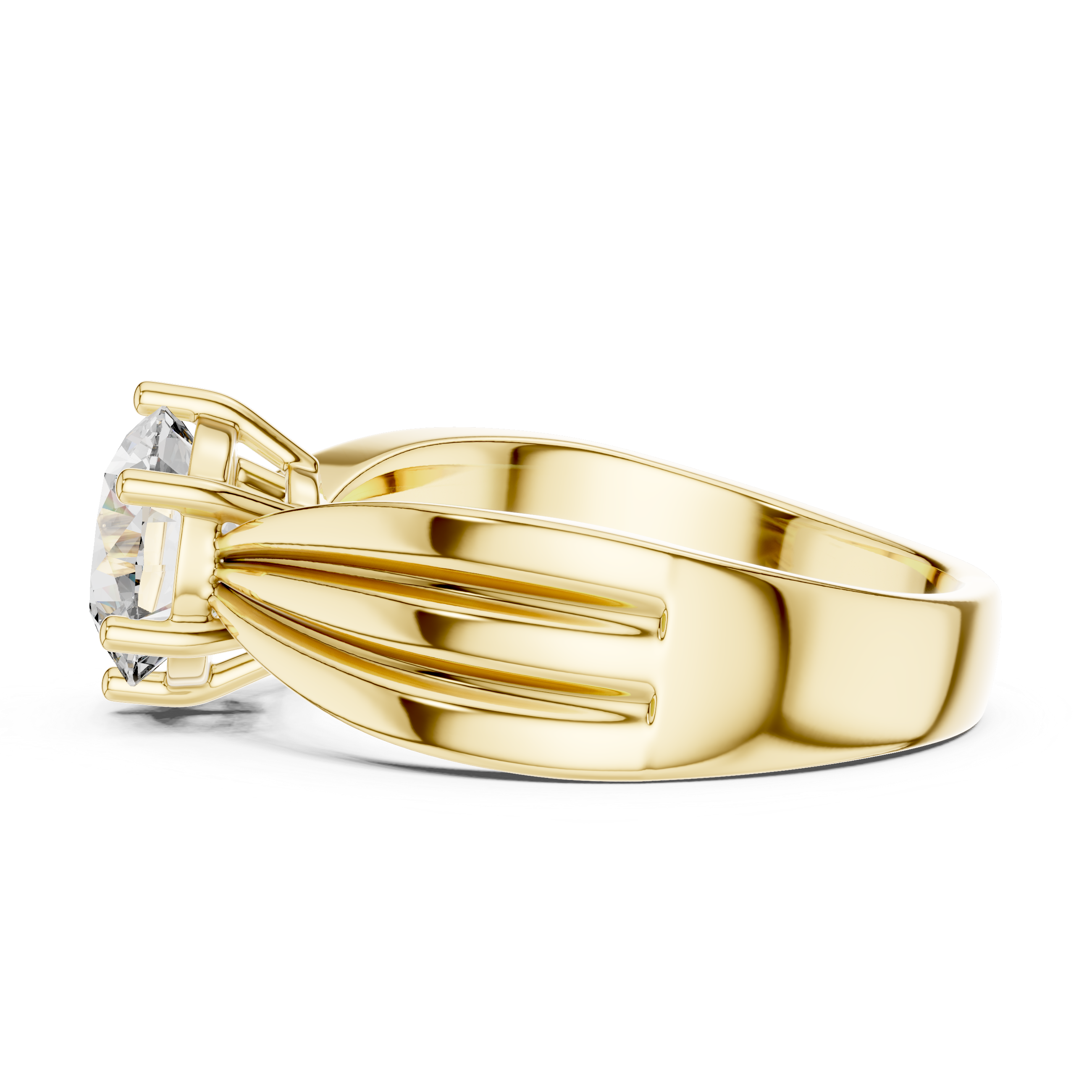 Graceful Petite Pave Band Lab Grown Diamond Ring