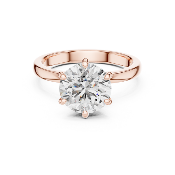 Elegant Simple Shank Style Lab Grown Diamond Ring