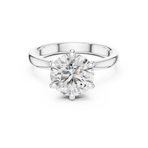 Elegant Simple Shank Style Lab Grown Diamond Ring