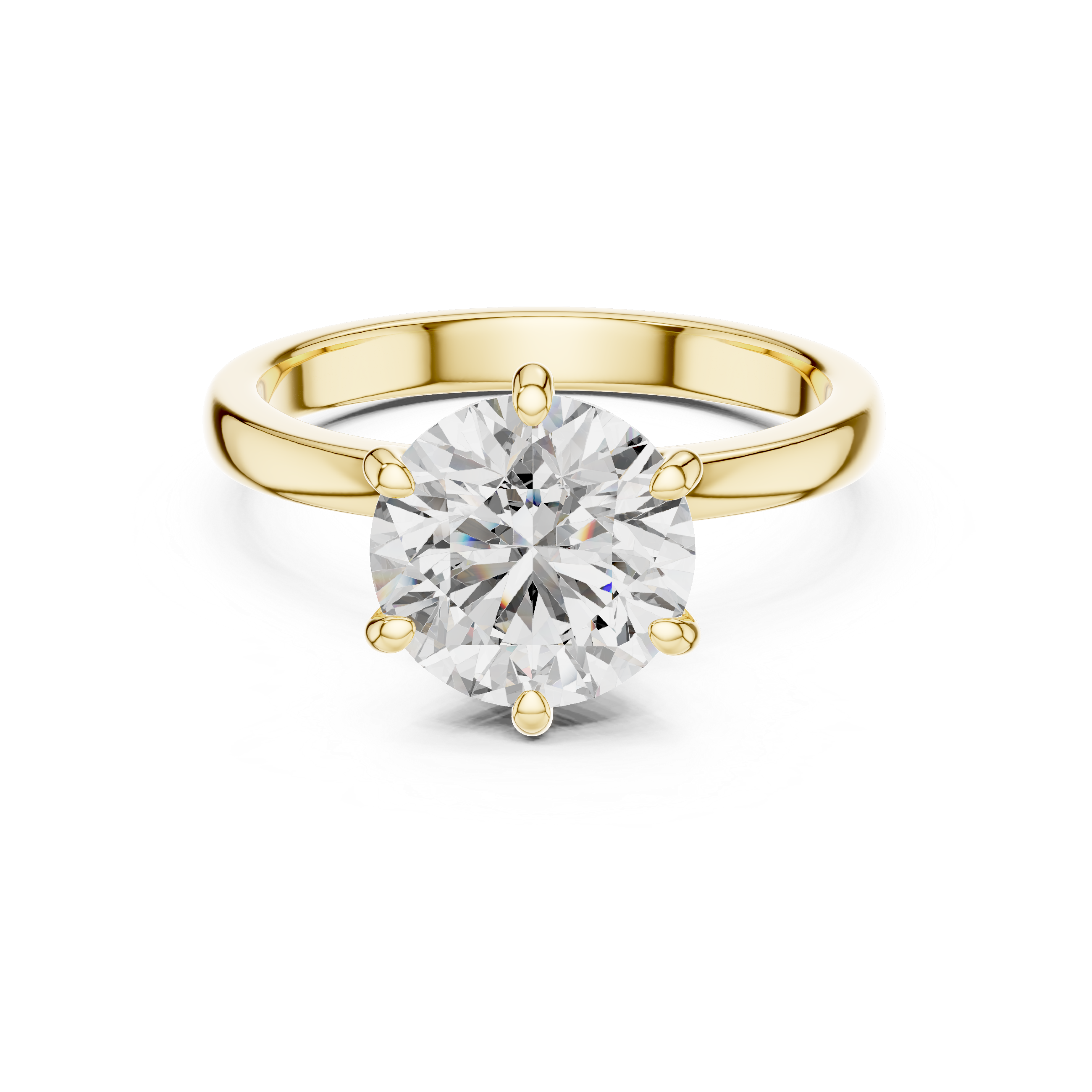 Elegant Simple Shank Style Lab Grown Diamond Ring