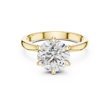 Elegant Simple Shank Style Lab Grown Diamond Ring