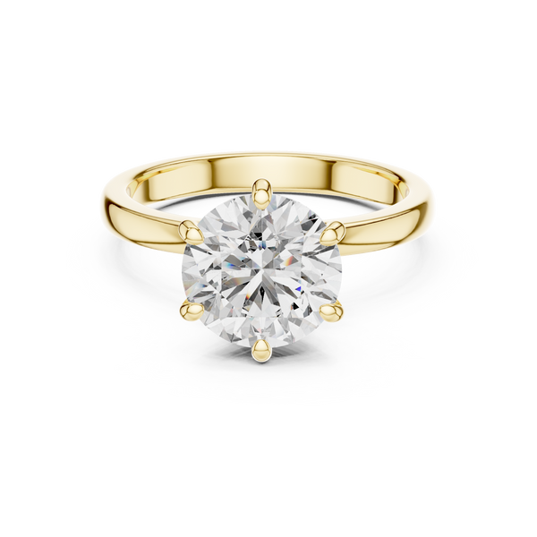 Elegant Simple Shank Style Lab Grown Diamond Ring