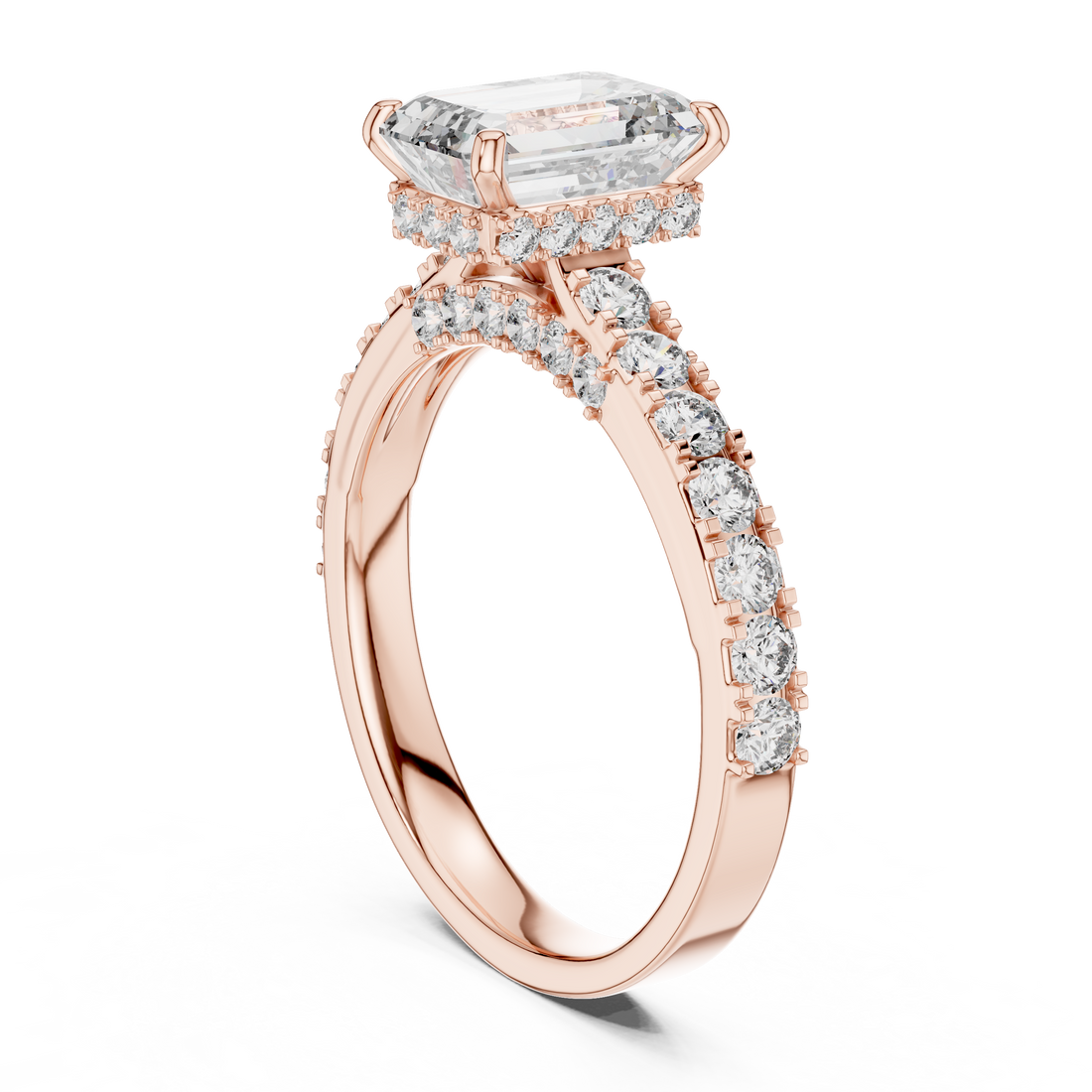 Sophisticated Radiant Stone Lab Grown Diamond Ring