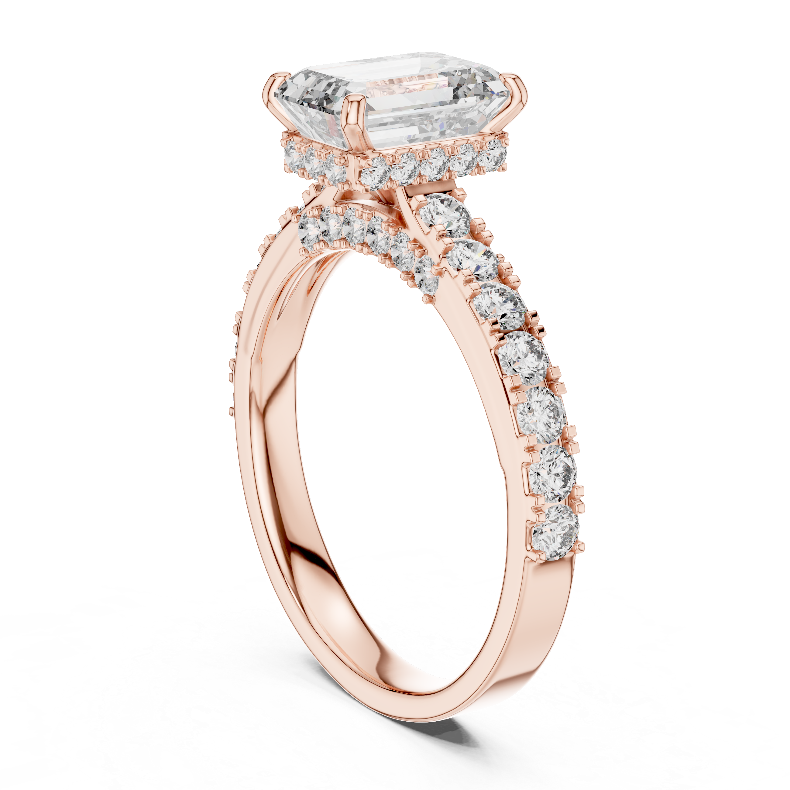 Sophisticated Radiant Stone Lab Grown Diamond Ring
