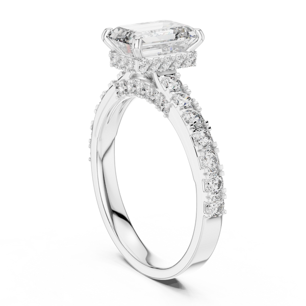 Sophisticated Radiant Stone Lab Grown Diamond Ring