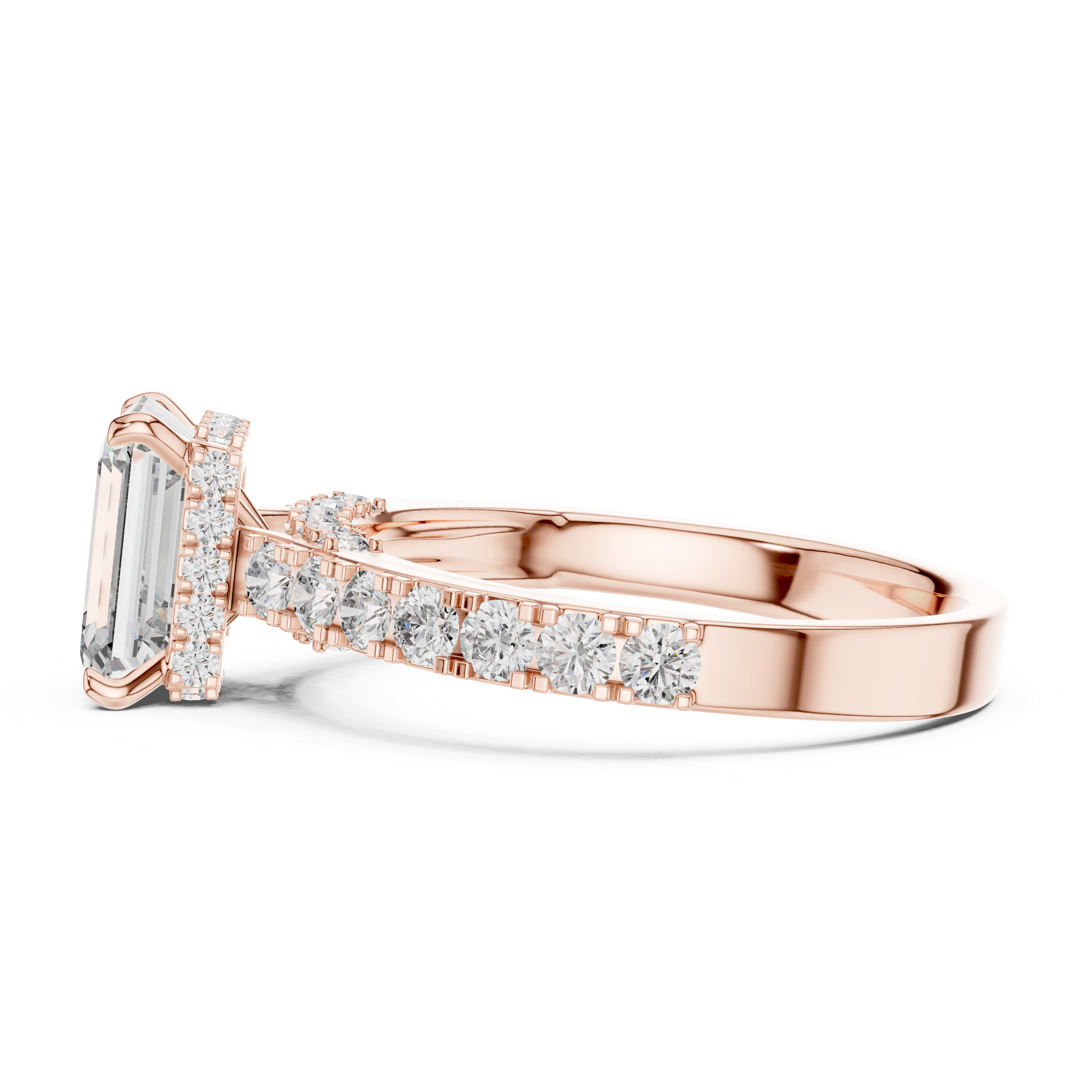 Sophisticated Radiant Stone Lab Grown Diamond Ring