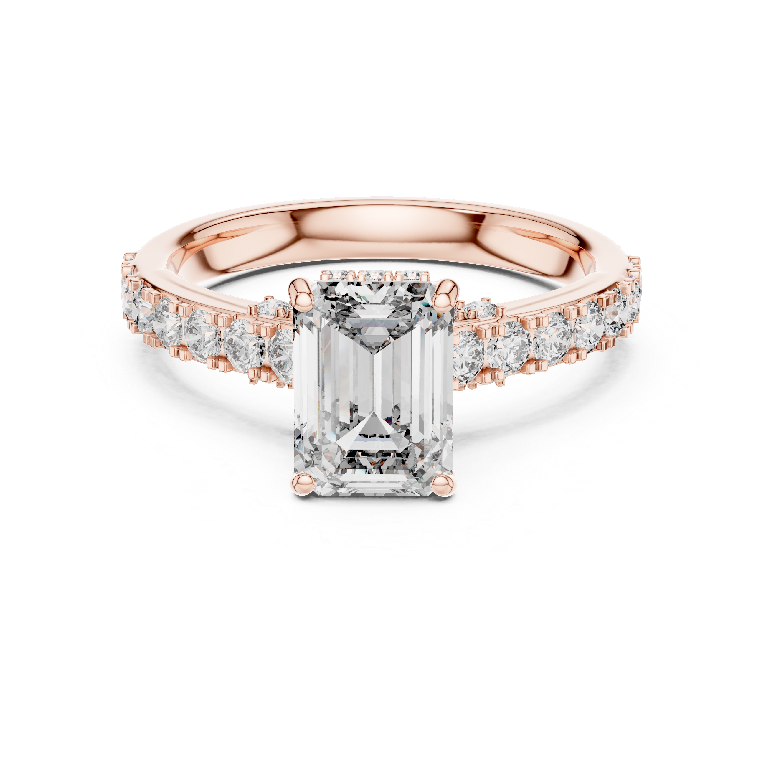Sophisticated Radiant Stone Lab Grown Diamond Ring