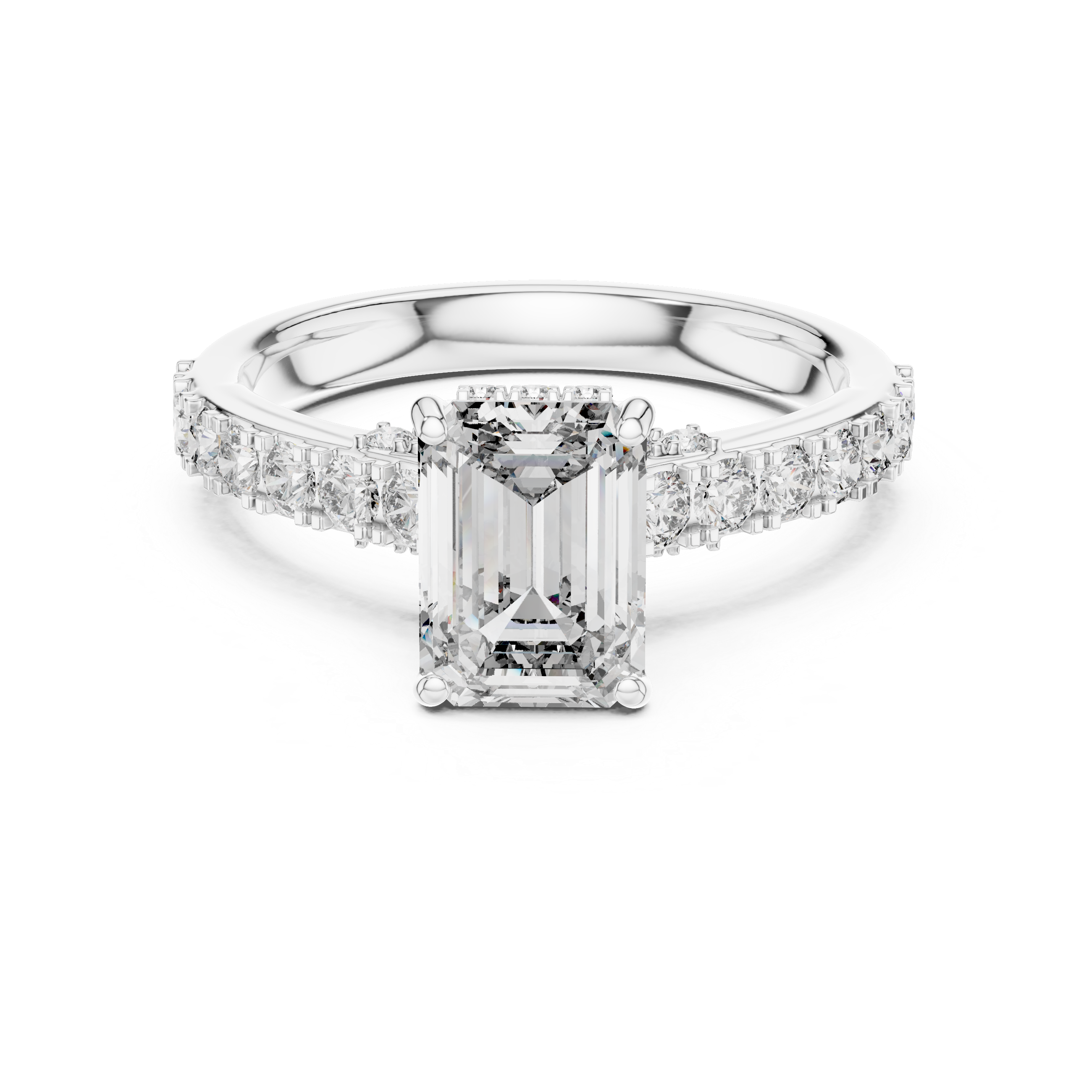Sophisticated Radiant Stone Lab Grown Diamond Ring