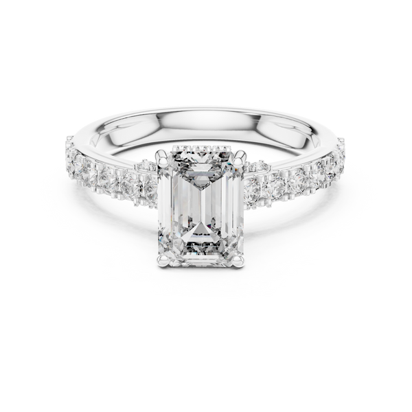 Sophisticated Radiant Stone Lab Grown Diamond Ring