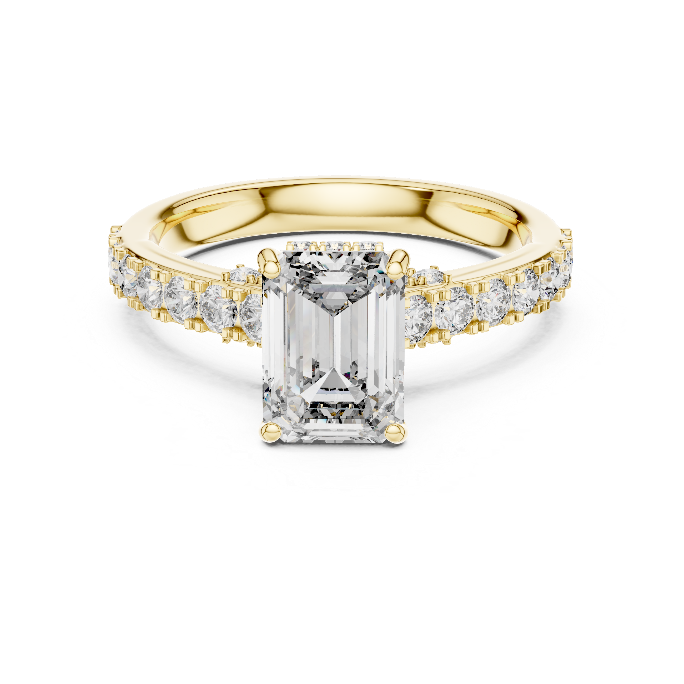 Sophisticated Radiant Stone Lab Grown Diamond Ring