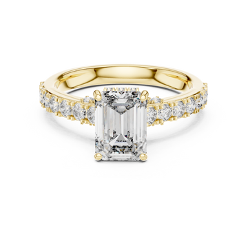 Sophisticated Radiant Stone Lab Grown Diamond Ring