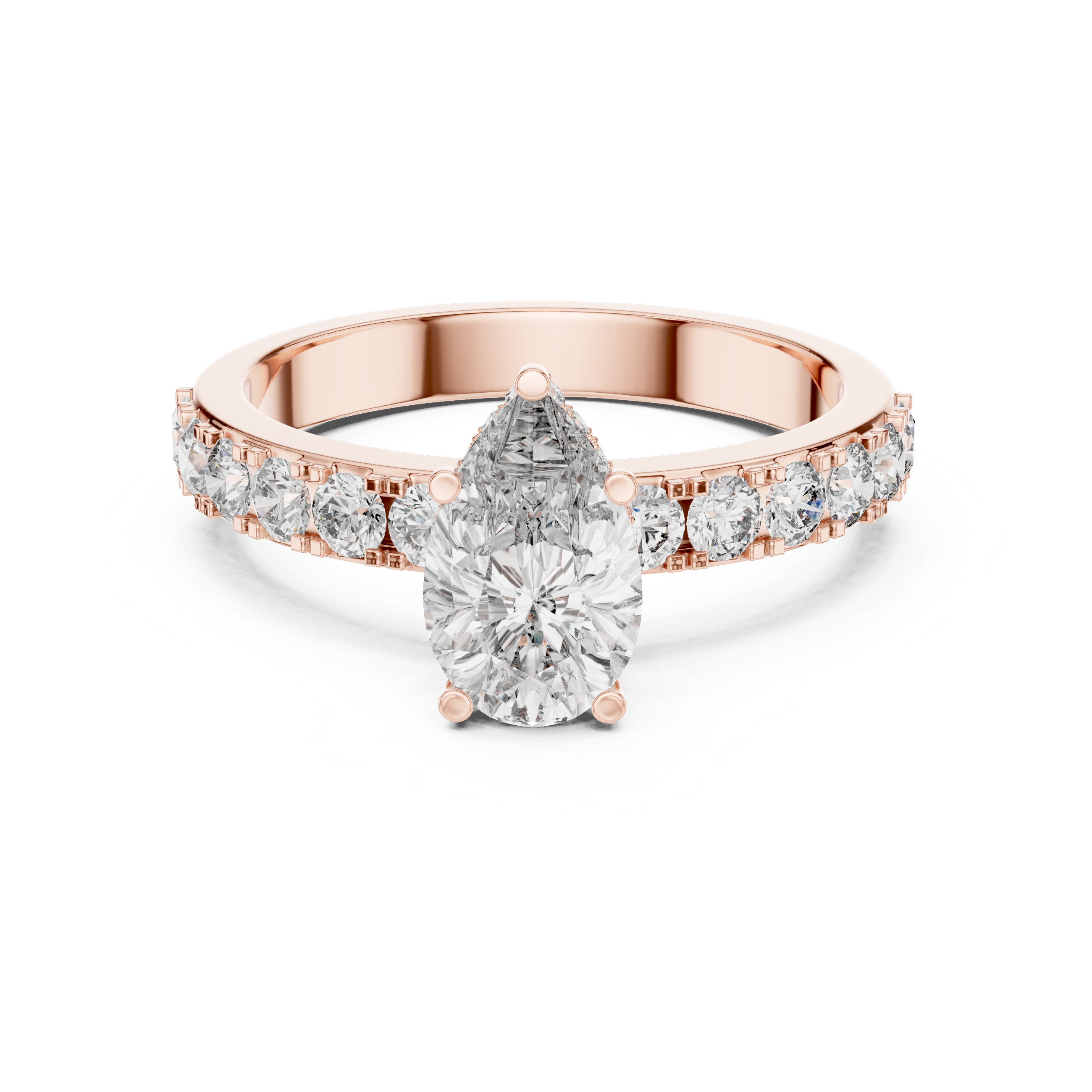Ornate Vintage Milgrain Detail Lab Grown Diamond Ring